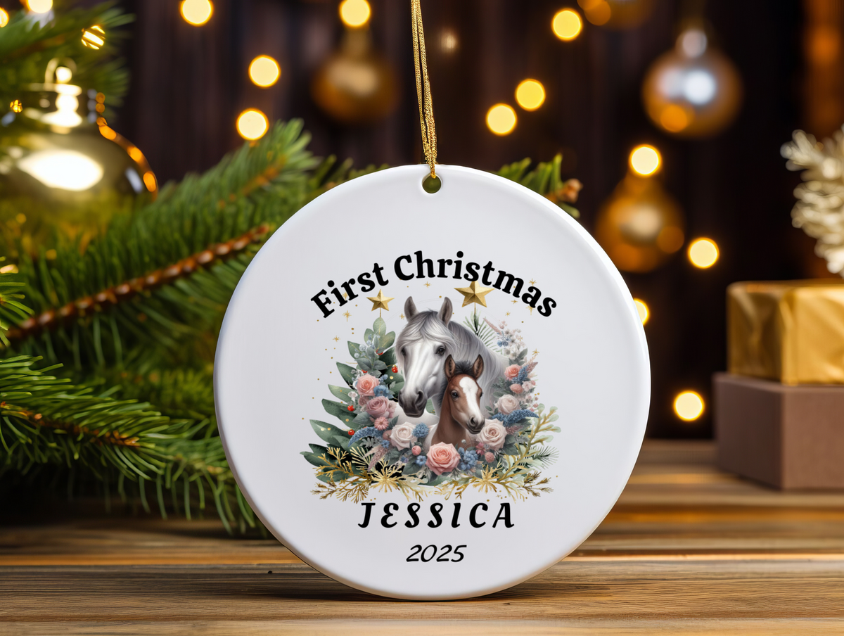 Personalized Name Ornament 2025 | First Christmas Family Keepsake | Custom Holiday Name Decoration | Unique Christmas Gift