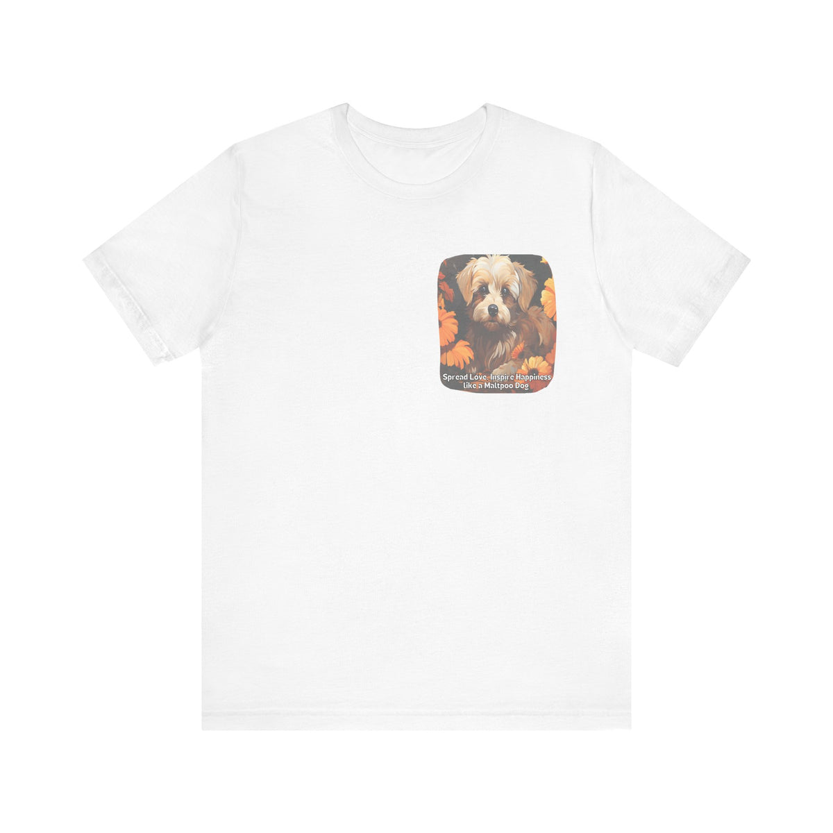 Sunflower Maltipoo Dog T-Shirt – Spread Love & Inspire Happiness | Unisex Tee