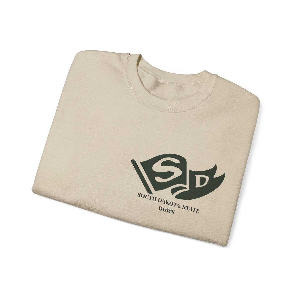 South Dakota Born & Raised Sweatshirt – Mount Rushmore State Pride, Front & Back Design