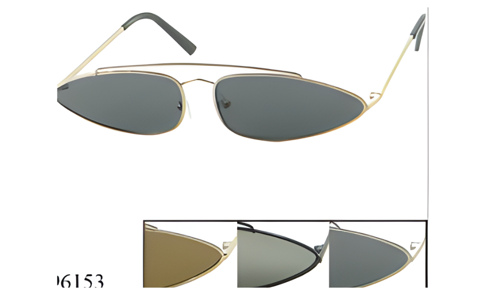 96153 Oval Shaped Retro Sunglasses – Vintage 90s Unisex Fashion Shades