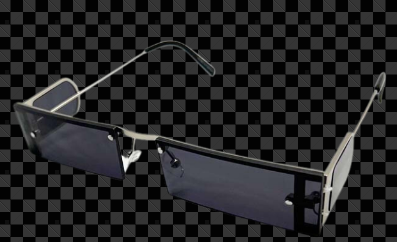 RETRO  96357 SQUARE UNISEX BK SUNGLASSES