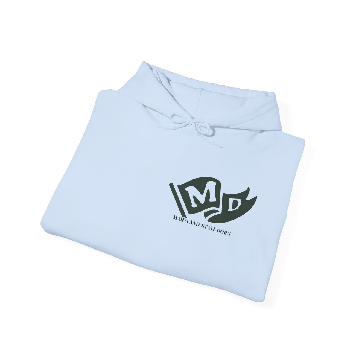 Maryland State Born and Raised Unisex Hoodie - Old Line State Pride Design