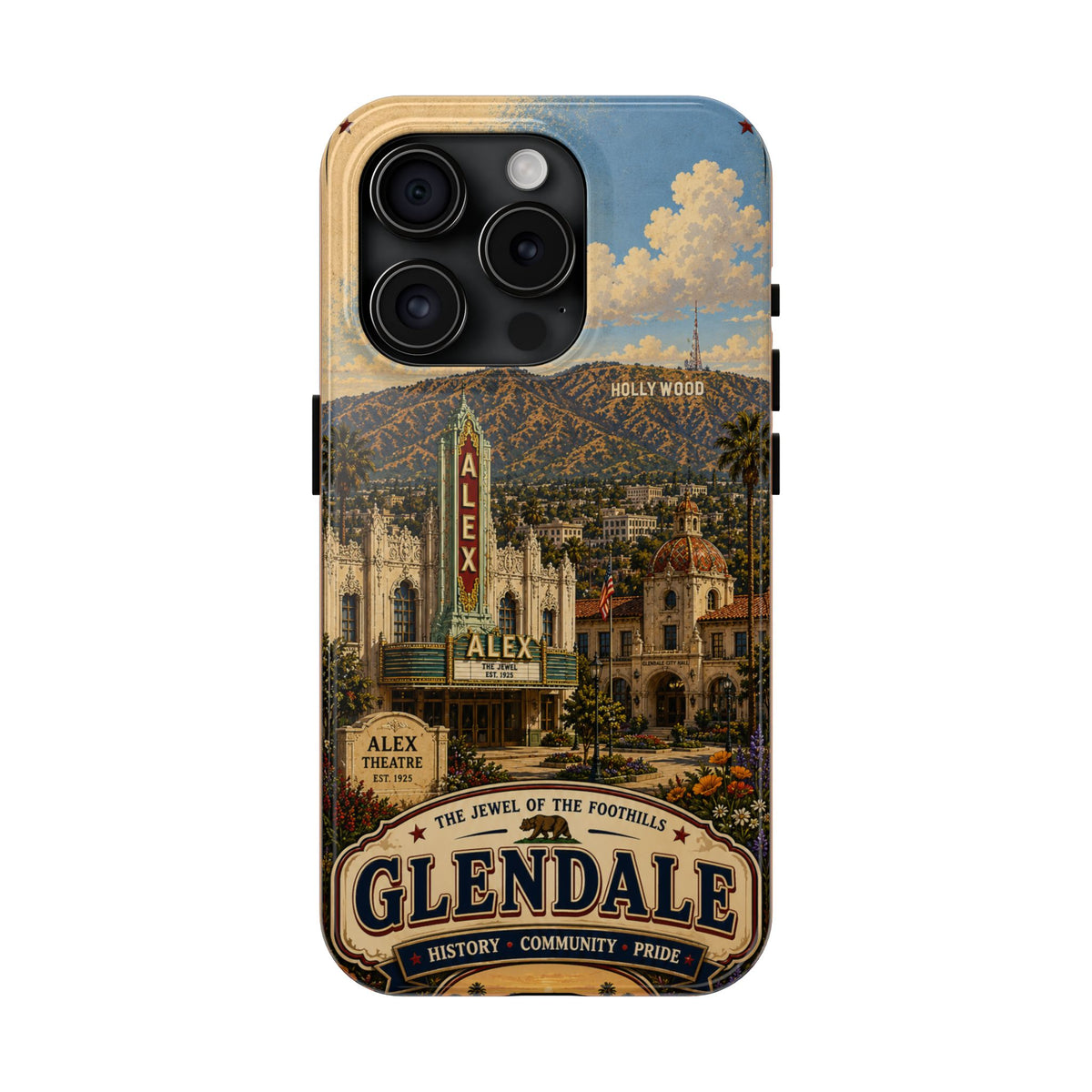 Glendale Vintage Travel Phone Case — 'The Jewel of the Foothills'
