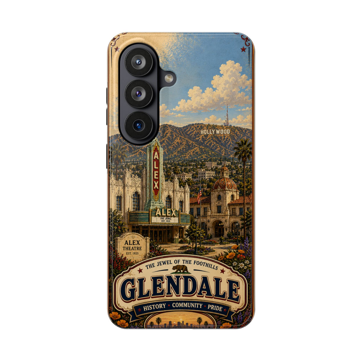 Glendale Vintage Travel Phone Case — 'The Jewel of the Foothills'