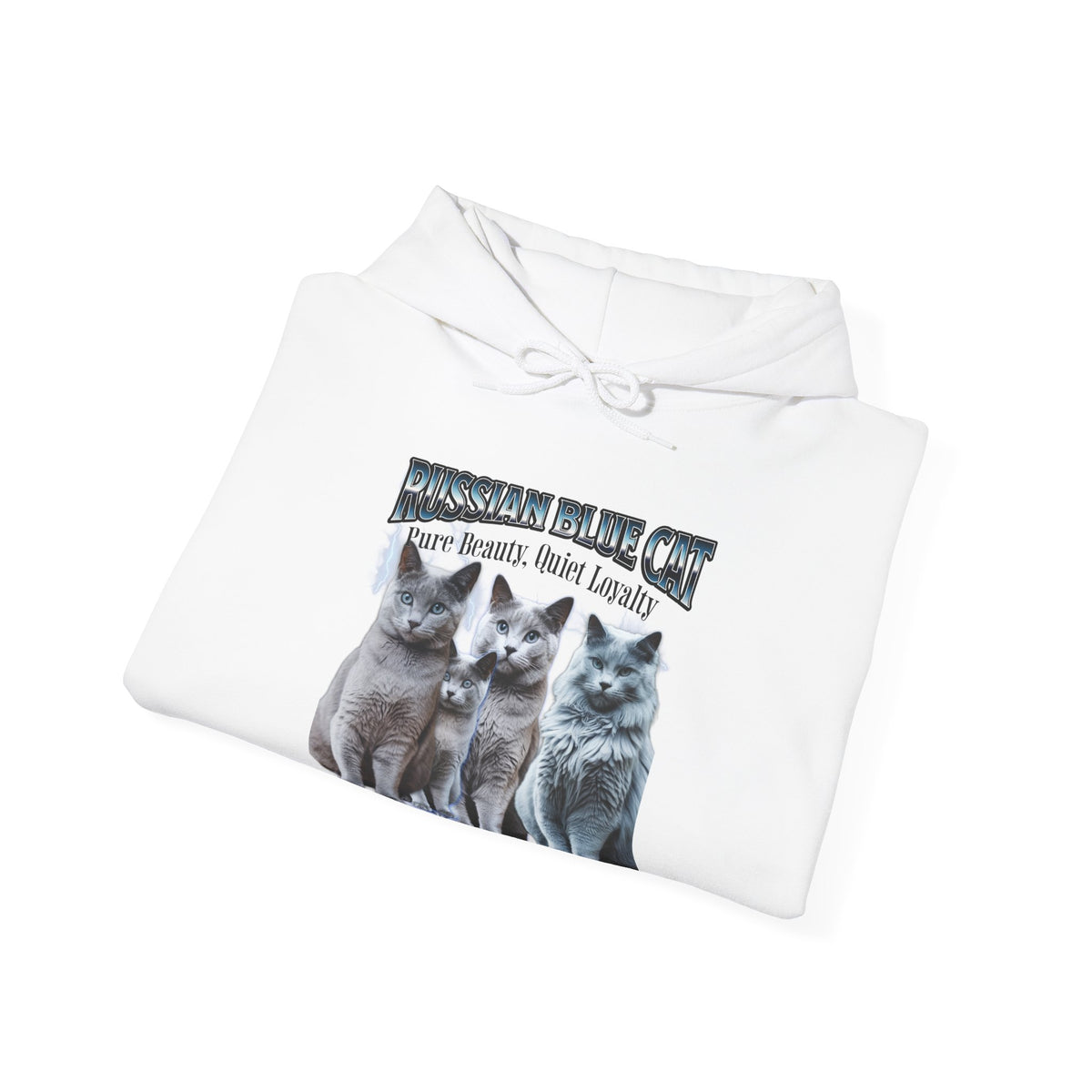 Russian Blue Cat “Pure Beauty, Quiet Loyalty” | Elegant Cat Lover Shirt | Russian Blue Cat Gift | Feline Art Tee | New Edge Gifts & Novelties