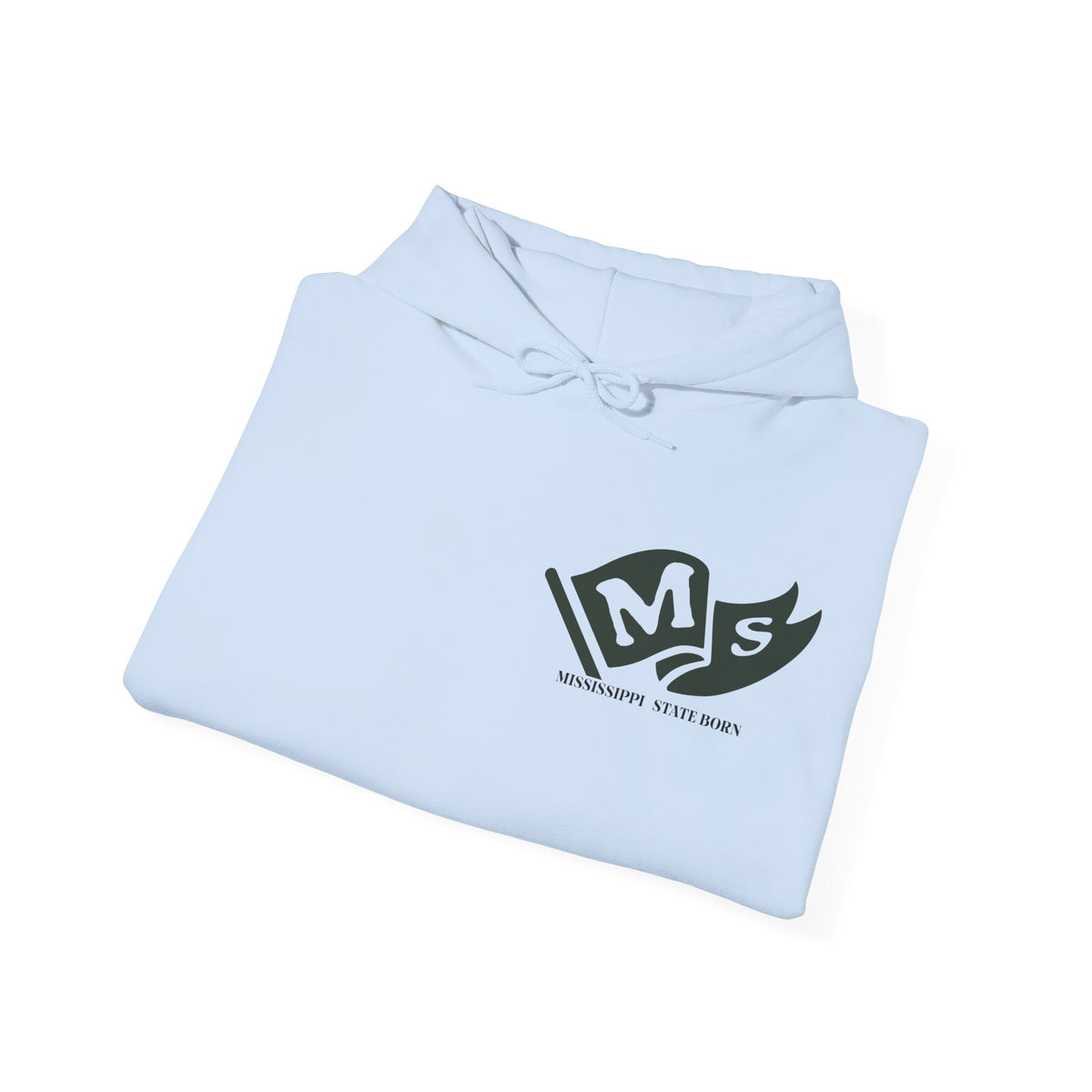 Mississippi State Born and Raised Unisex Hoodie - Magnolia State Pride Design