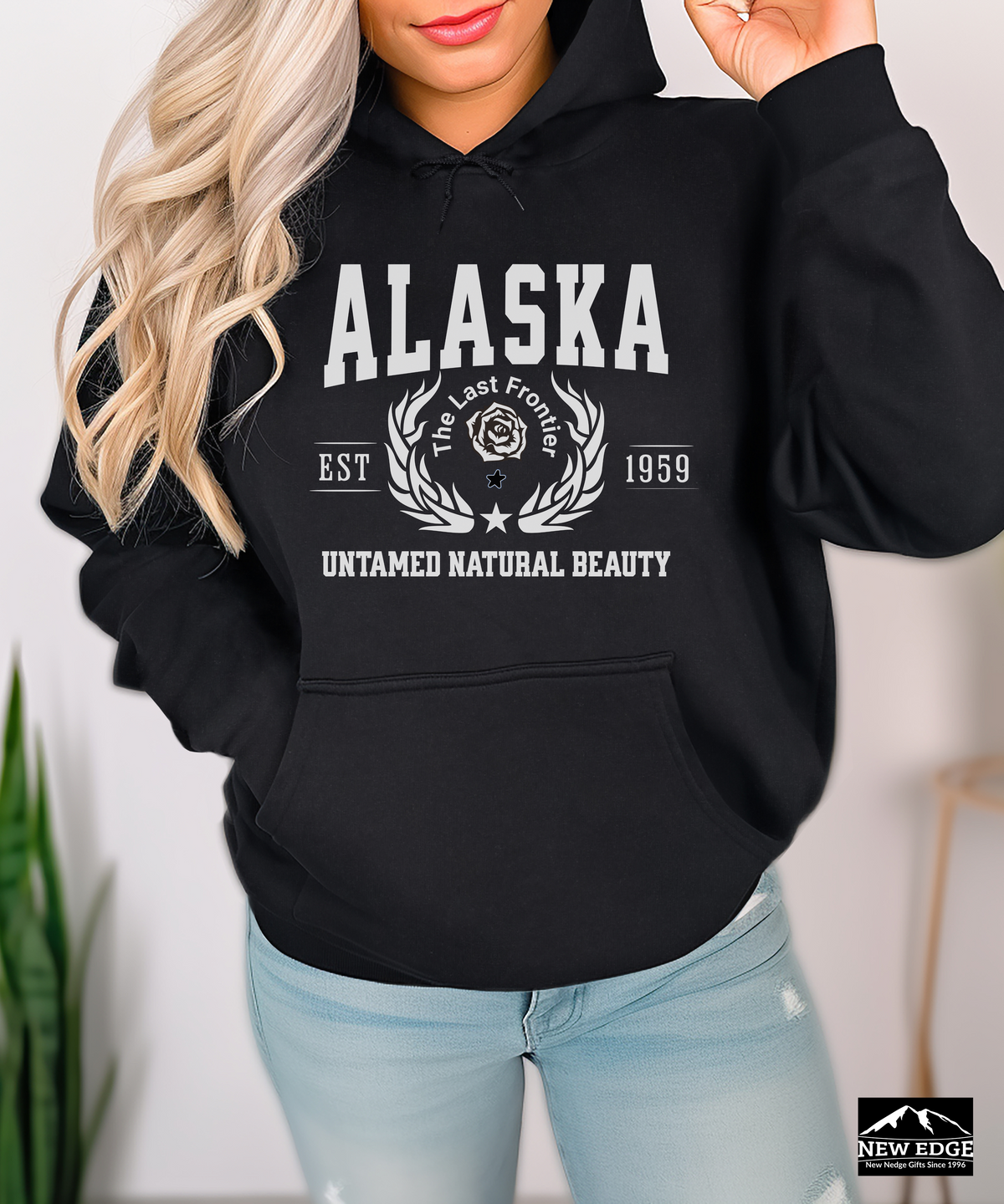 Alaska State Legacy Unisex Hoodie – "Untamed Natural Beauty" Cozy Adventure-Ready Pullover for Outdoor Lovers & Alaska Fans