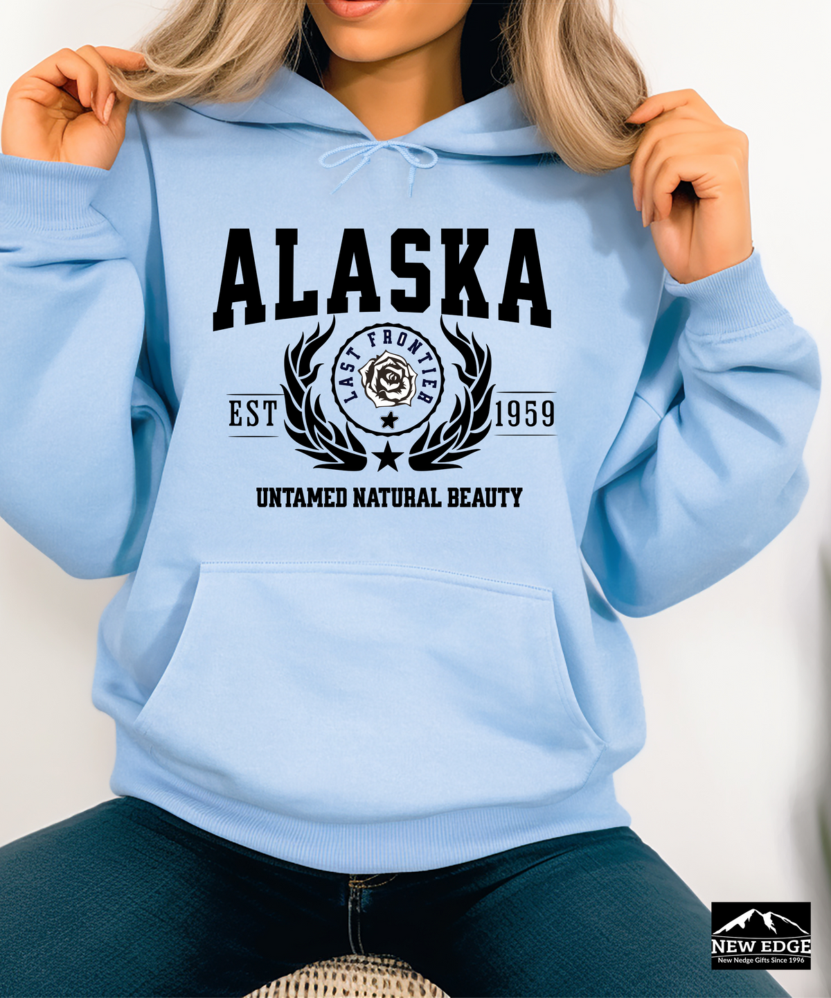 Alaska State Legacy Unisex Hoodie – "Untamed Natural Beauty" Cozy Adventure-Ready Pullover for Outdoor Lovers & Alaska Fans