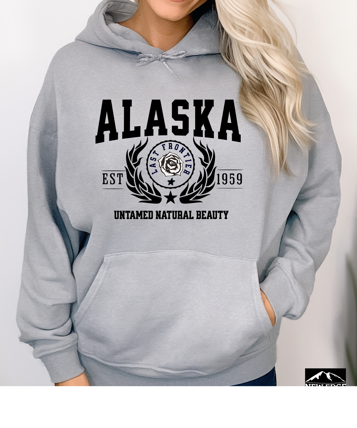 Alaska State Legacy Unisex Hoodie – "Untamed Natural Beauty" Cozy Adventure-Ready Pullover for Outdoor Lovers & Alaska Fans