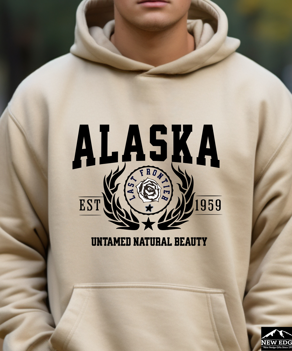 Alaska State Legacy Unisex Hoodie – "Untamed Natural Beauty" Cozy Adventure-Ready Pullover for Outdoor Lovers & Alaska Fans