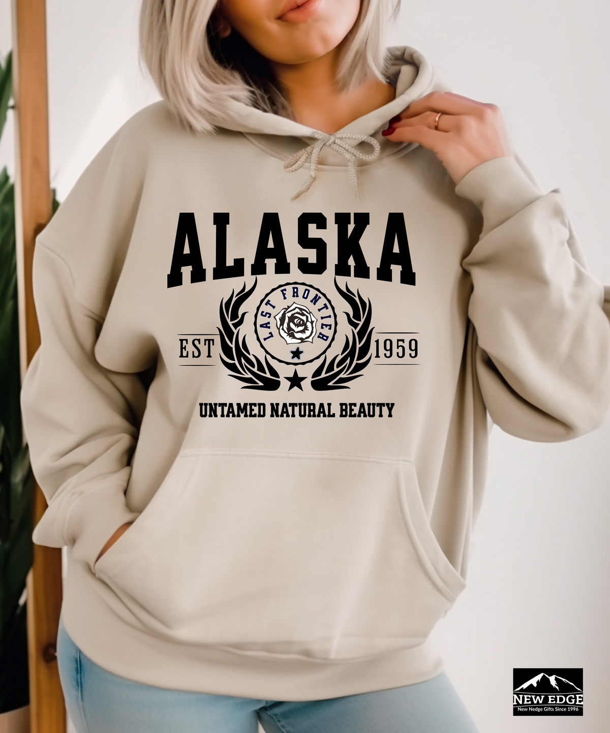 Alaska State Legacy Unisex Hoodie – "Untamed Natural Beauty" Cozy Adventure-Ready Pullover for Outdoor Lovers & Alaska Fans