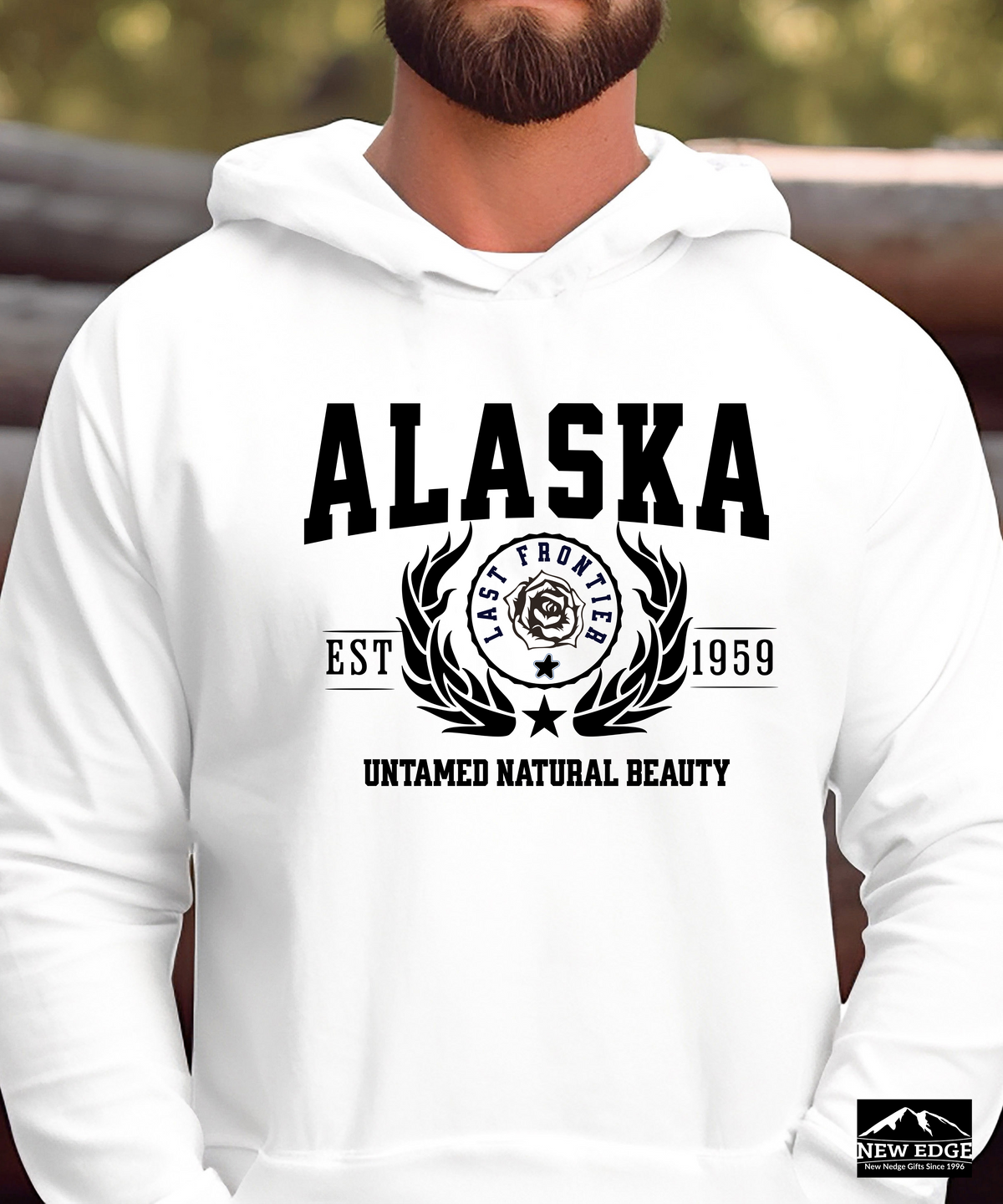 Alaska State Legacy Unisex Hoodie – "Untamed Natural Beauty" Cozy Adventure-Ready Pullover for Outdoor Lovers & Alaska Fans