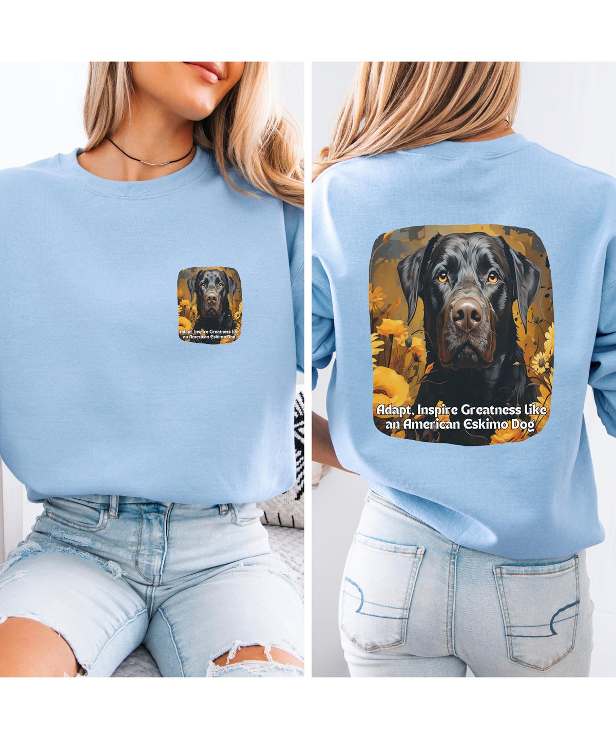 Sunflower Pug Dog Unisex Sweatshirt – Big Heart, Bigger Attitude – Pug Energy Never Fades!