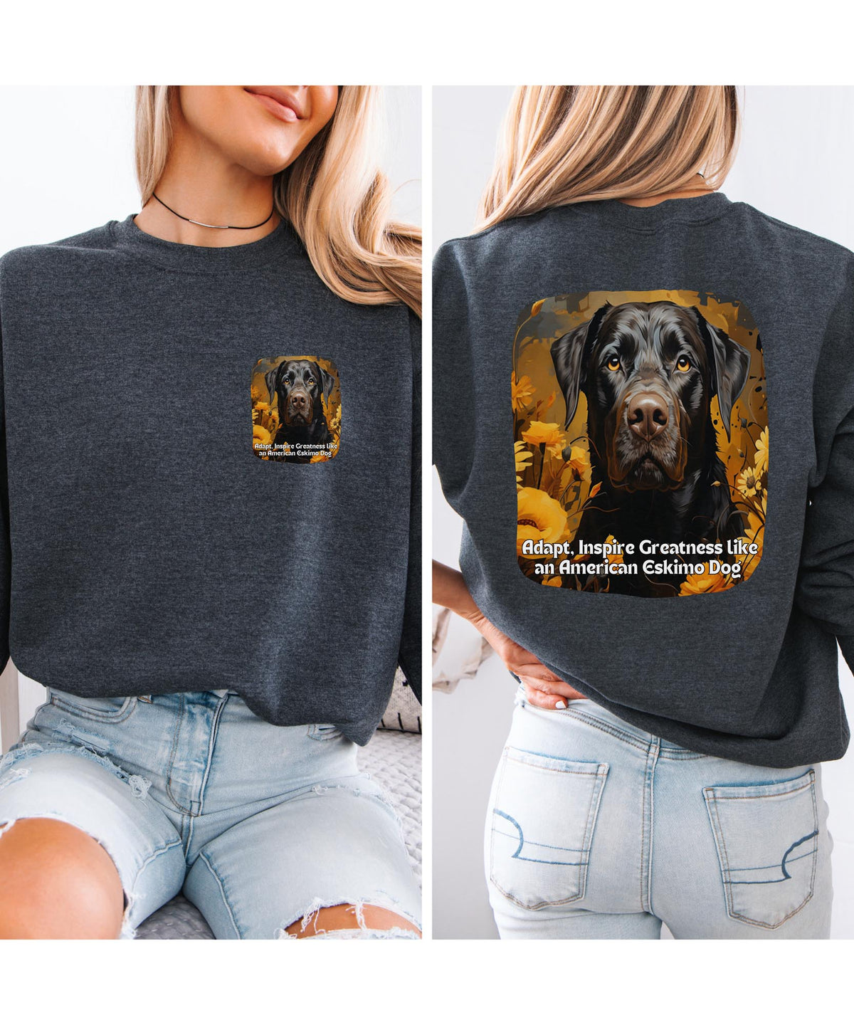 Sunflower Pug Dog Unisex Sweatshirt – Big Heart, Bigger Attitude – Pug Energy Never Fades!