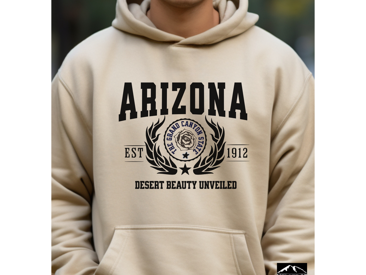 Arizona State Legacy Hoodie – "Desert Beauty Unveiled" | Unisex Comfort Fit | Southwest Desert Style Pullover