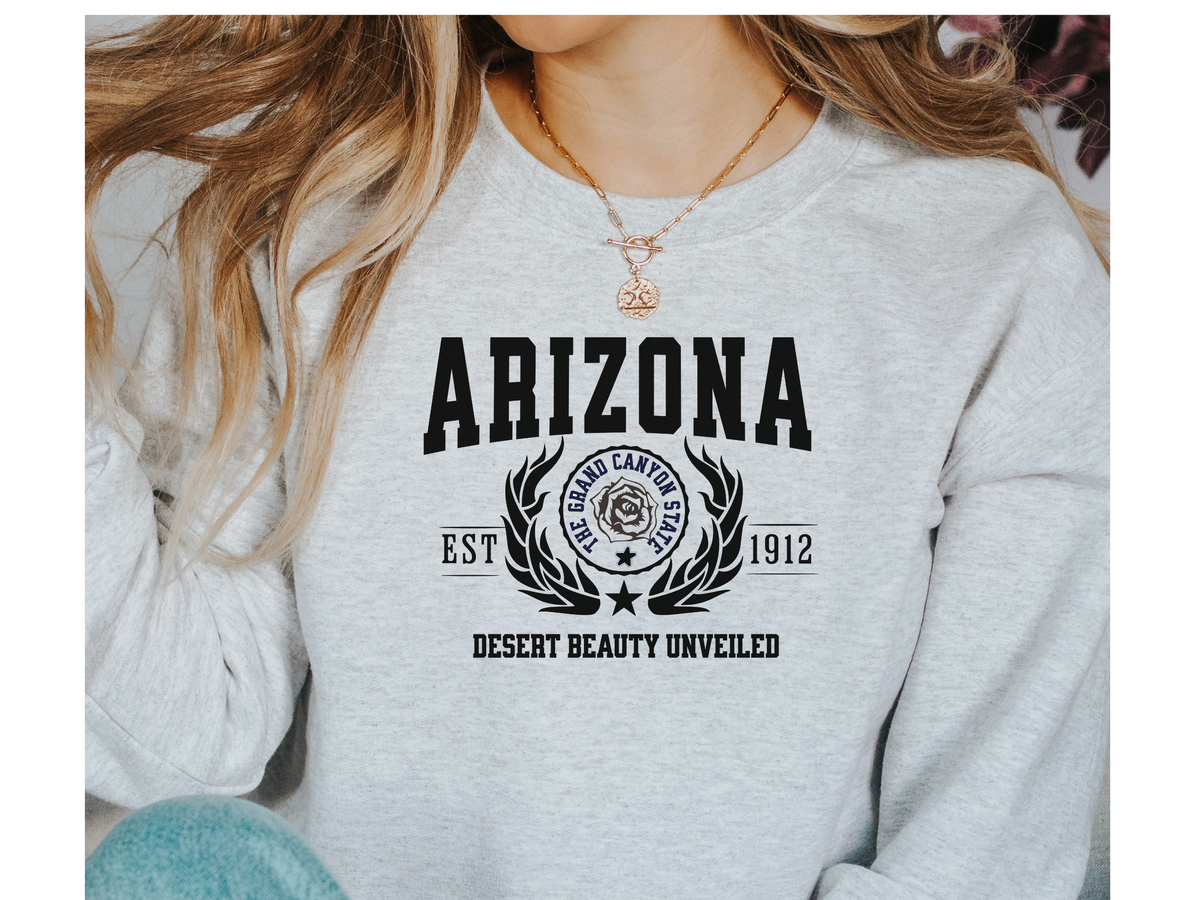 Arizona State Legacy Unisex Sweatshirt – Desert Beauty Unveiled | Sonoran Pride Crewneck