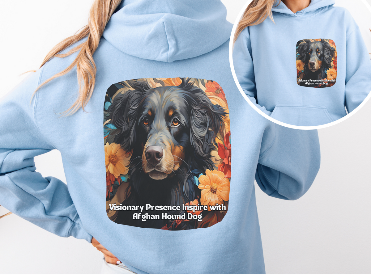 Sunflower Afghan Hound Sweatshirt – Visionary Presence, Inspire in Style