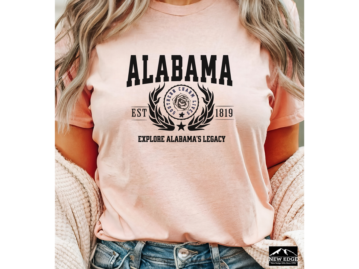 Explore Alabama Legacy T-Shirt – Unisex State Pride Tee | Southern Heritage Shirt | Vintage Alabama Design