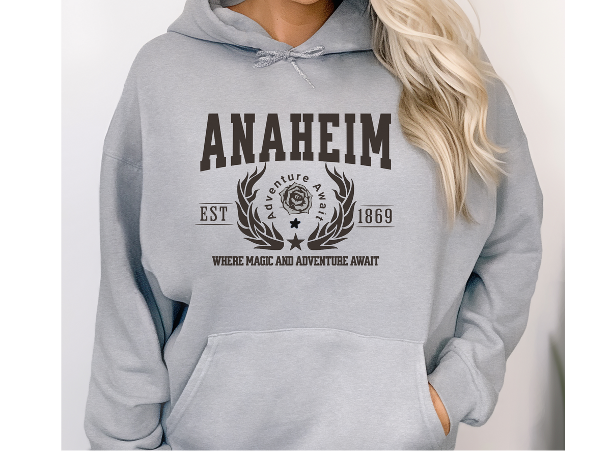 Anaheim California Legacy Unisex Hoodie – "Where Magic and Adventure Await"
