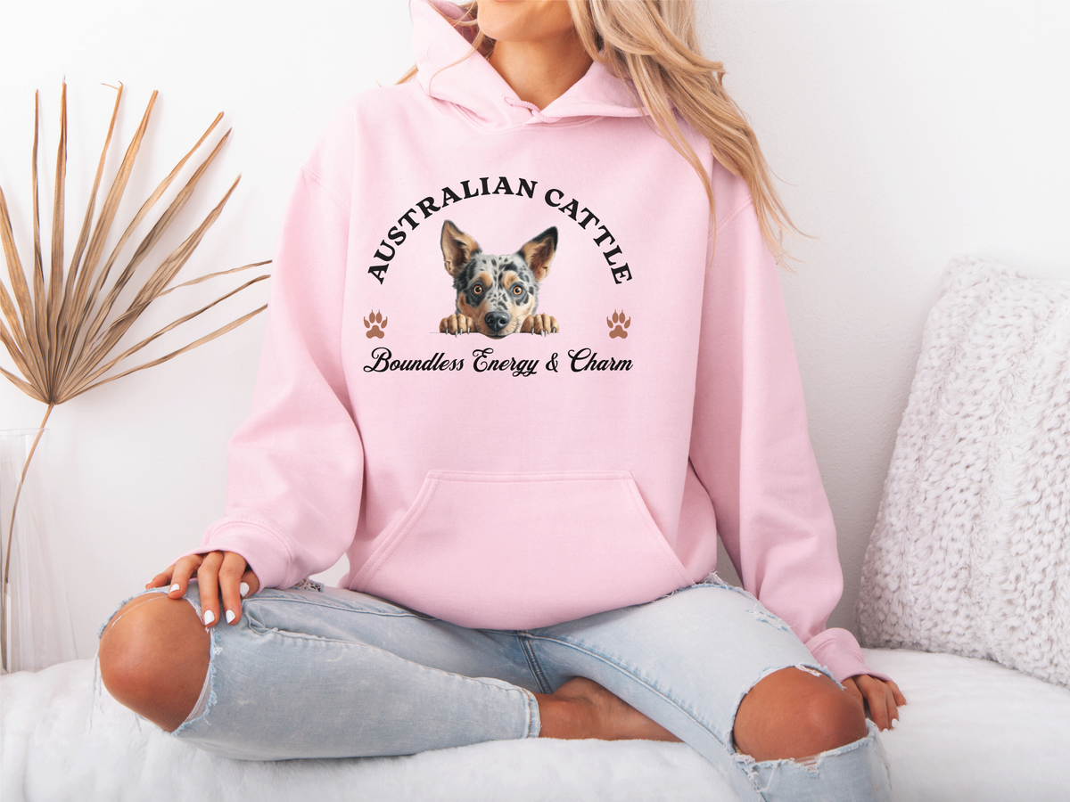 Australian Cattle Dog Hoodie – "Boundless Energy and Charm" | Unisex Cozy Hoodie for Spirited Companions