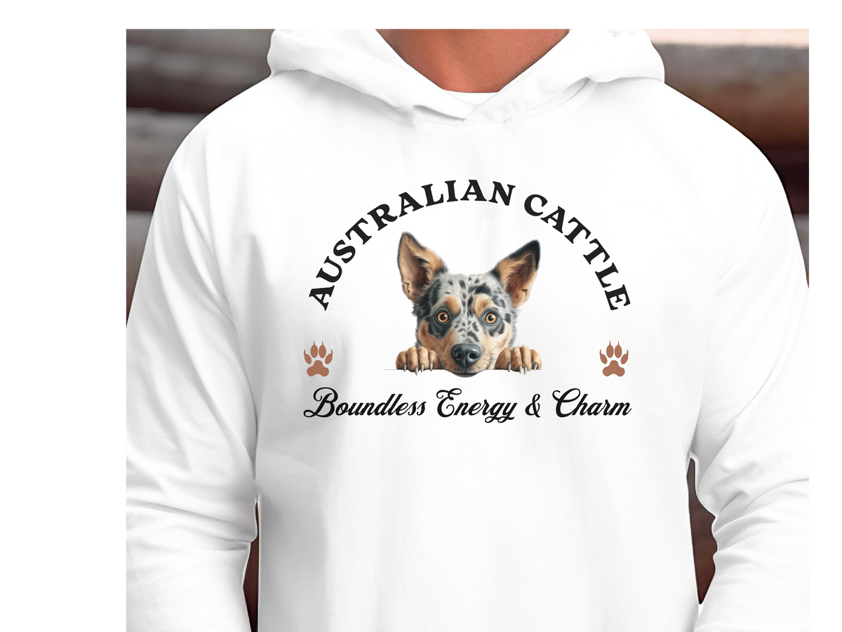 Australian Cattle Dog Hoodie – "Boundless Energy and Charm" | Unisex Cozy Hoodie for Spirited Companions