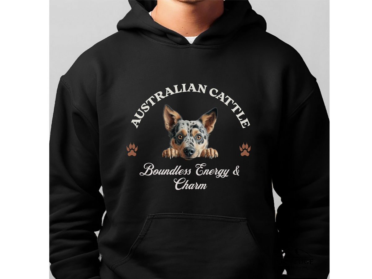 Australian Cattle Dog Hoodie – "Boundless Energy and Charm" | Unisex Cozy Hoodie for Spirited Companions