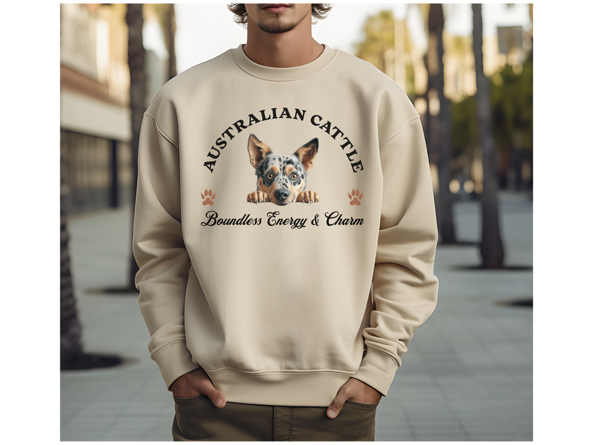 Australian Cattle Dog Sweatshirt – Boundless Energy & Charm – Unisex Herding Dog Lover Pullover