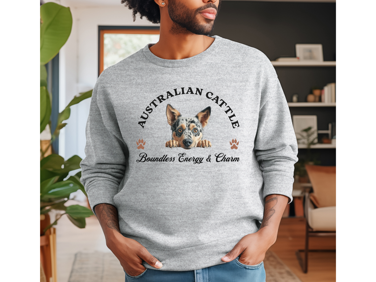 Australian Cattle Dog Sweatshirt – Boundless Energy & Charm – Unisex Herding Dog Lover Pullover