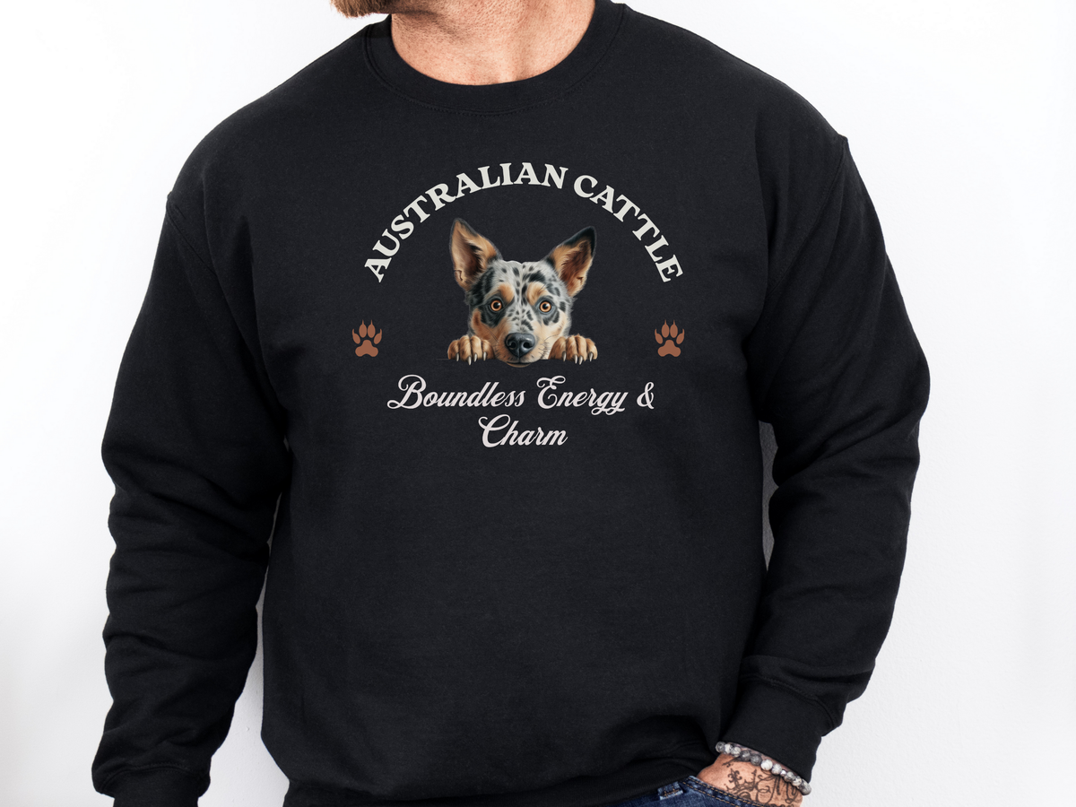 Australian Cattle Dog Sweatshirt – Boundless Energy & Charm – Unisex Herding Dog Lover Pullover