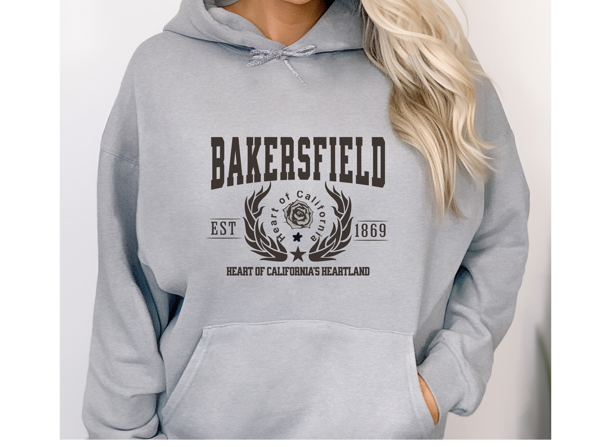 Bakersfield California Legacy Hoodie – "Heart of California’s Heartland" Unisex Sweatshirt