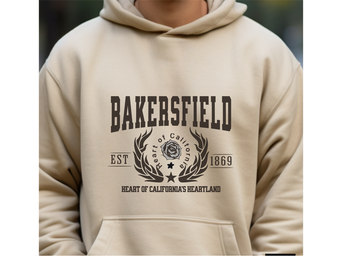 Bakersfield California Legacy Hoodie – "Heart of California’s Heartland" Unisex Sweatshirt