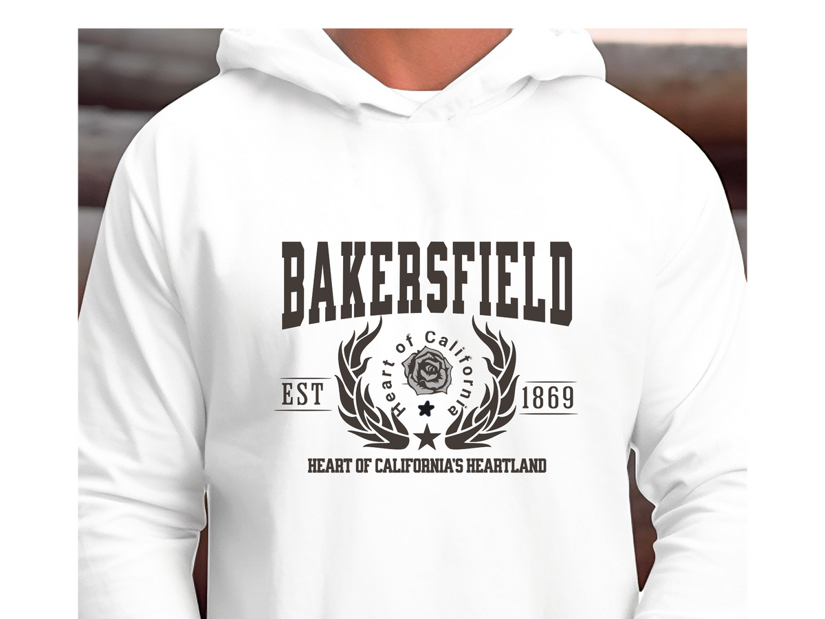 Bakersfield California Legacy Hoodie – "Heart of California’s Heartland" Unisex Sweatshirt