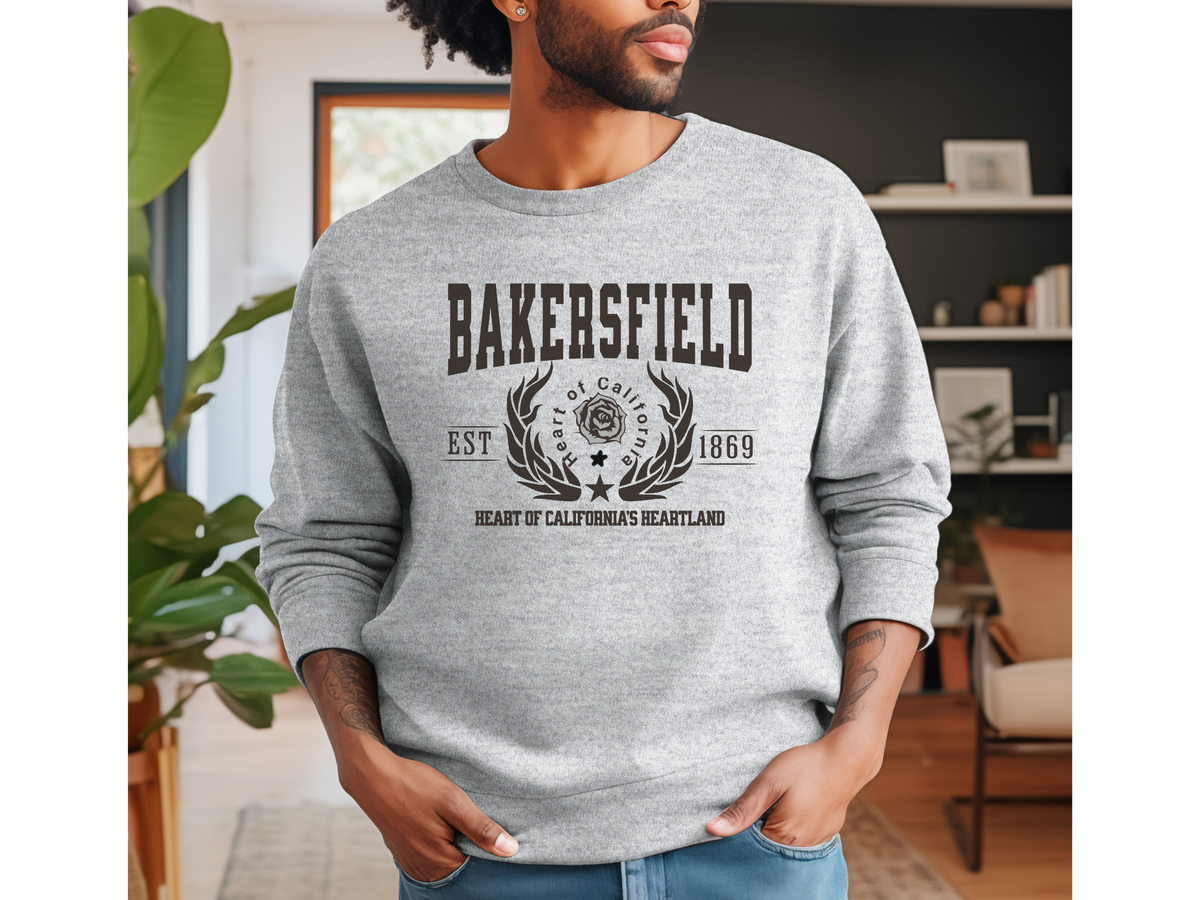 Bakersfield Legacy Unisex Sweatshirt Heart of California’s Heartland Comfort Pullover