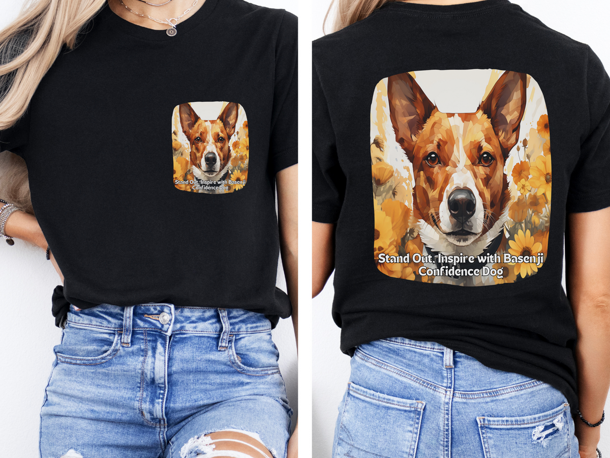 Sunflower Basenji Dog T-Shirt – Stand Out & Inspire with Confidence | Unisex Tee