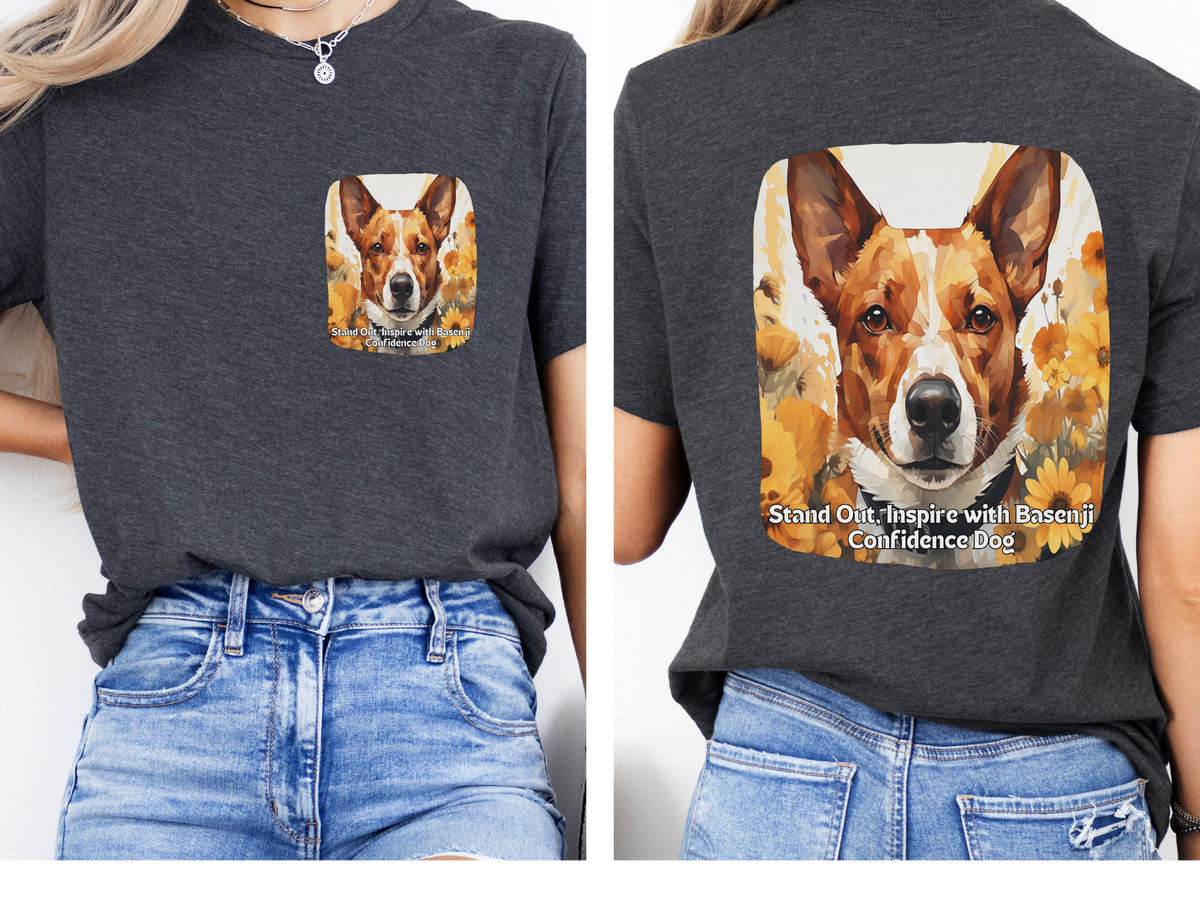 Sunflower Basenji Dog T-Shirt – Stand Out & Inspire with Confidence | Unisex Tee