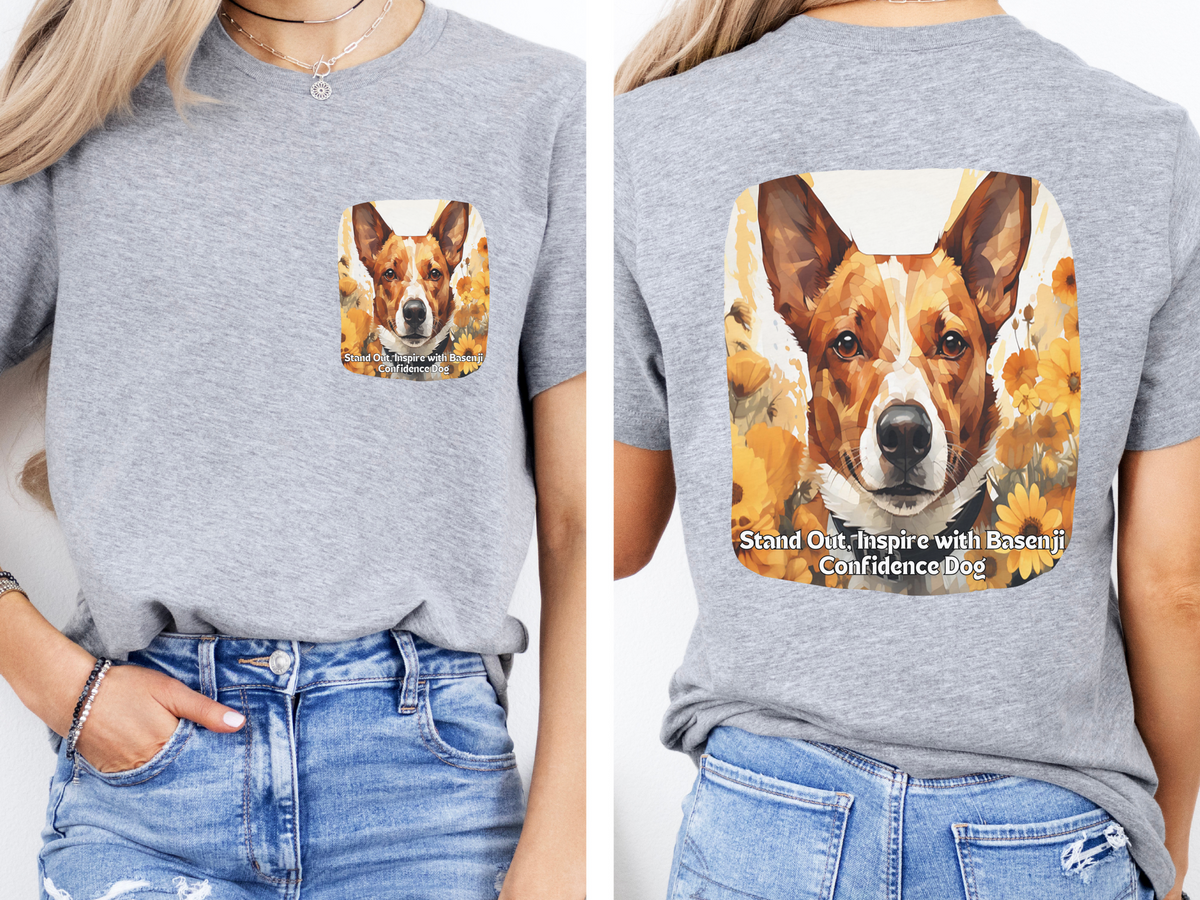 Sunflower Basenji Dog T-Shirt – Stand Out & Inspire with Confidence | Unisex Tee