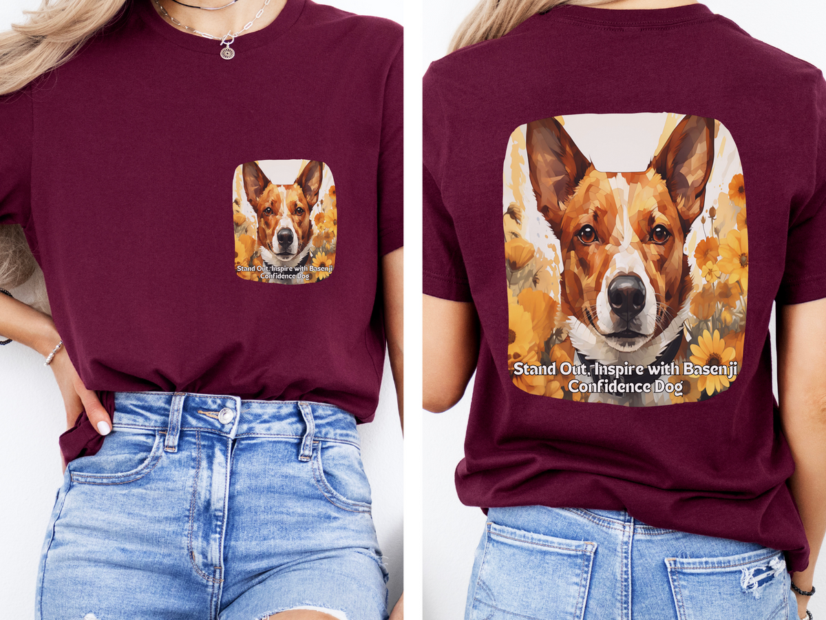 Sunflower Basenji Dog T-Shirt – Stand Out & Inspire with Confidence | Unisex Tee