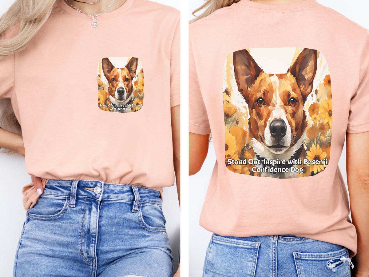 Sunflower Basenji Dog T-Shirt – Stand Out & Inspire with Confidence | Unisex Tee