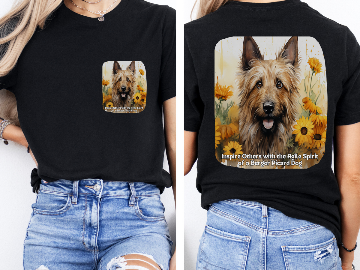 Berger Picard Sunflower Tee – 'Inspire with Agile Spirit' Front & Back Design