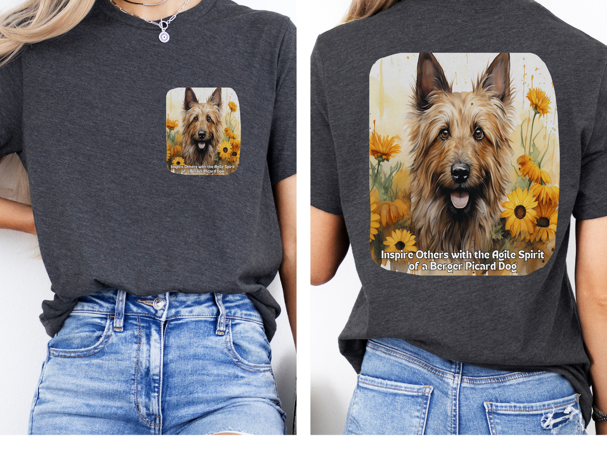 Berger Picard Sunflower Tee – 'Inspire with Agile Spirit' Front & Back Design