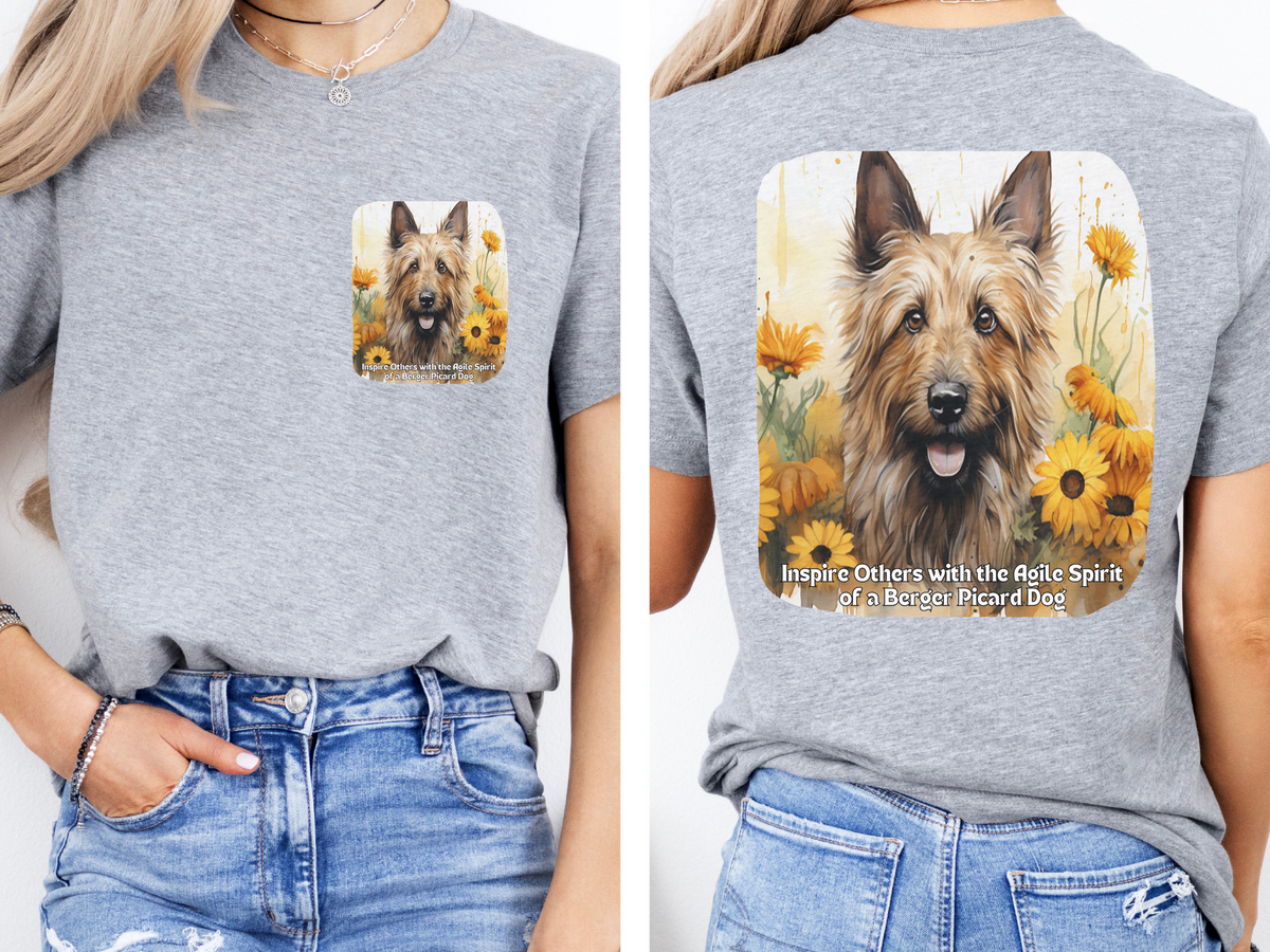 Berger Picard Sunflower Tee – 'Inspire with Agile Spirit' Front & Back Design