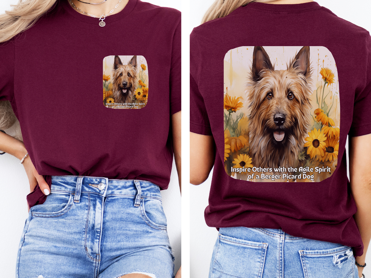 Berger Picard Sunflower Tee – 'Inspire with Agile Spirit' Front & Back Design
