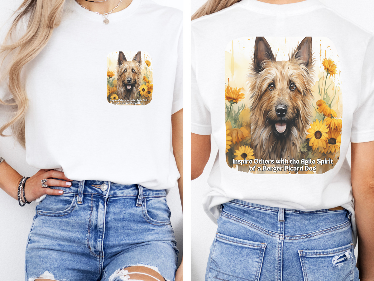 Berger Picard Sunflower Tee – 'Inspire with Agile Spirit' Front & Back Design