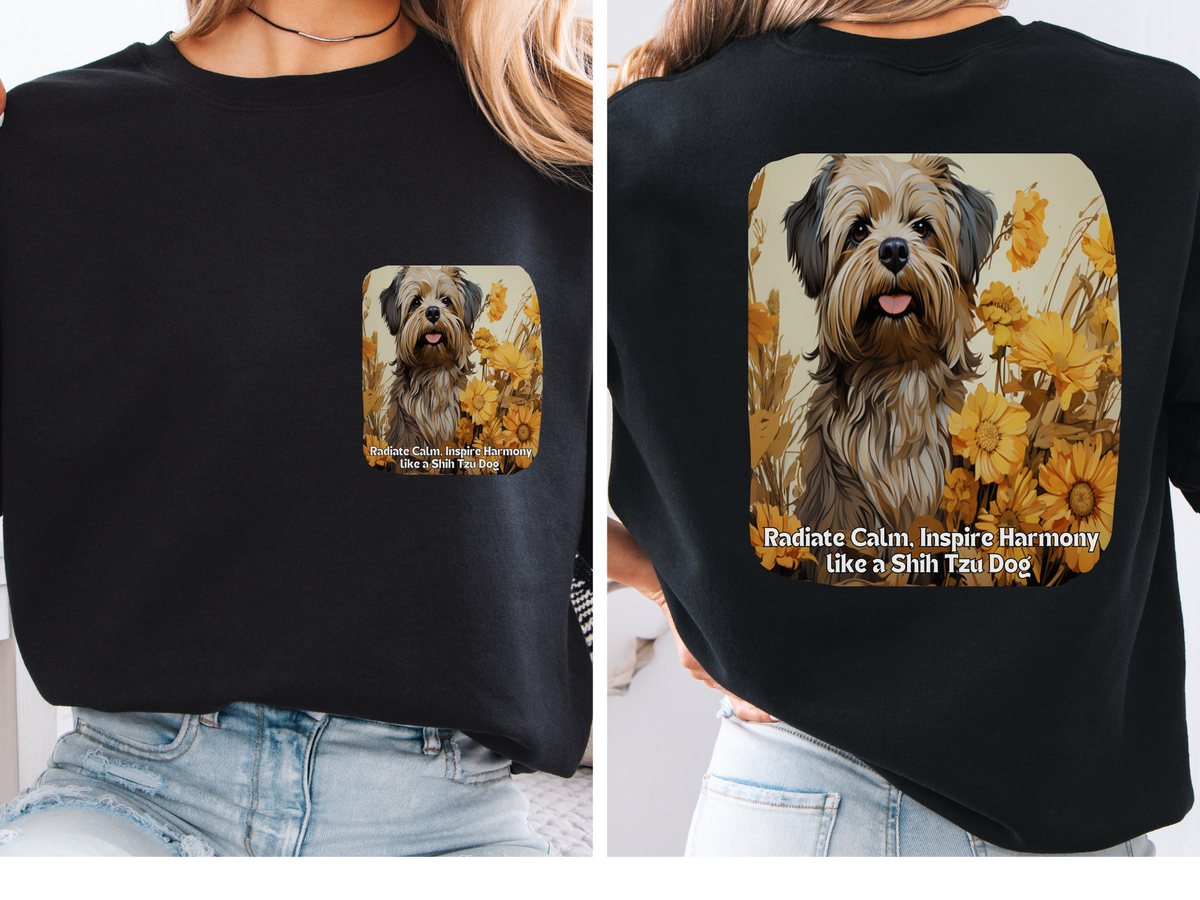 Bichon Frise Sunflower Sweatshirt – Radiate Warmth, Inspire Comfort – Cozy Unisex Dog Lover Pullover