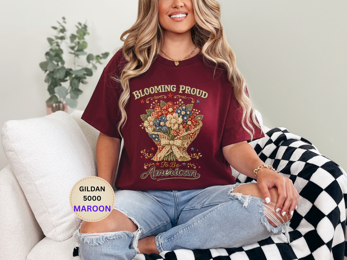 Blooming Proud to Be American T-Shirt