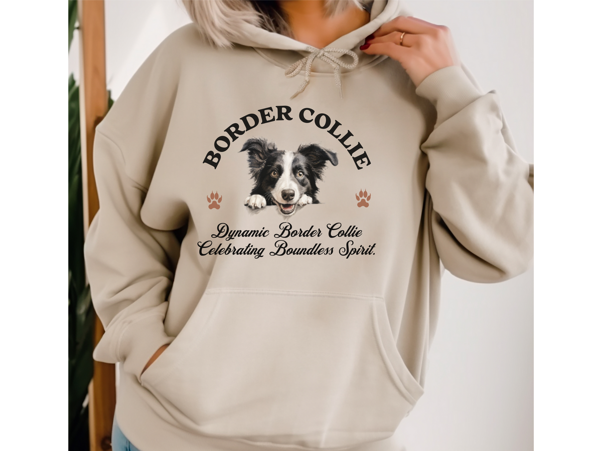 Collie Dog Hoodie – "Collie Majesty Unleashed: Graceful Beauty" | Unisex Cozy Hoodie for Elegant & Loyal Companions