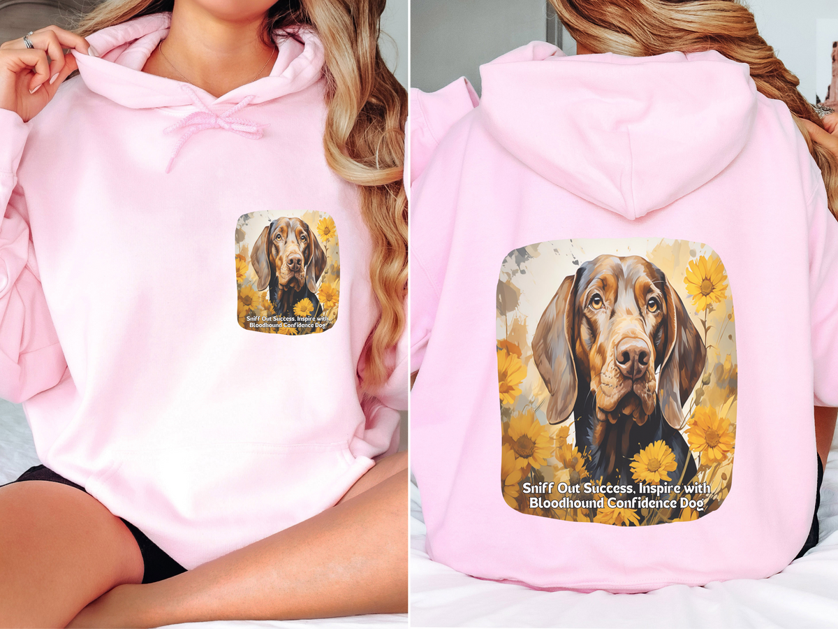 Sunflower & Borzoi Dog Unisex Hoodie – Soar to New Heights, Inspire Greatness