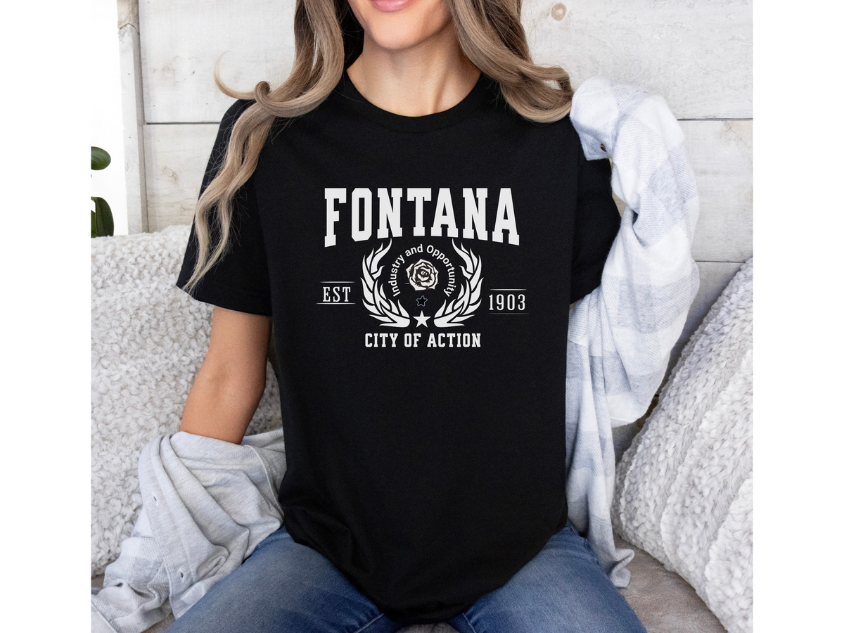 California City Legacy T-Shirt – Fontana Edition | "City of Action" Unisex Inland Empire Tee