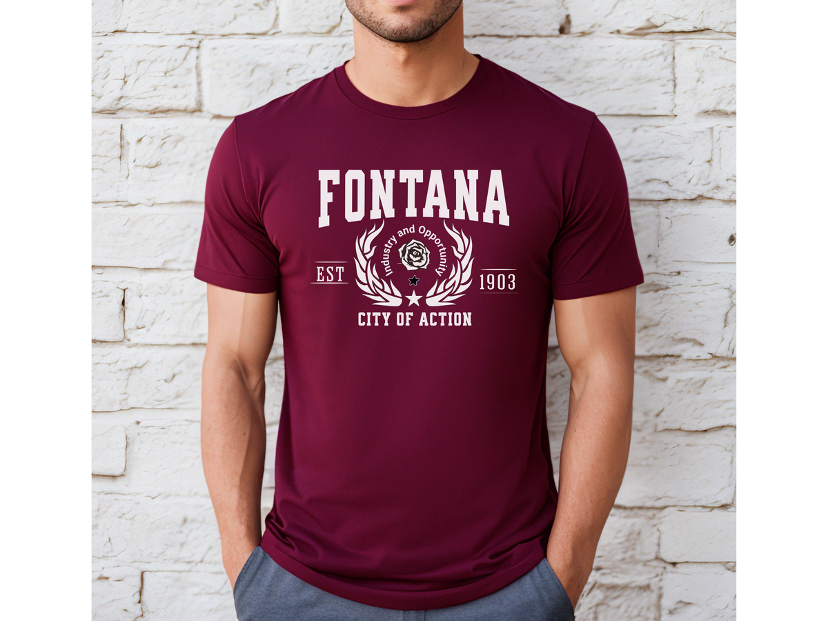California City Legacy T-Shirt – Fontana Edition | "City of Action" Unisex Inland Empire Tee