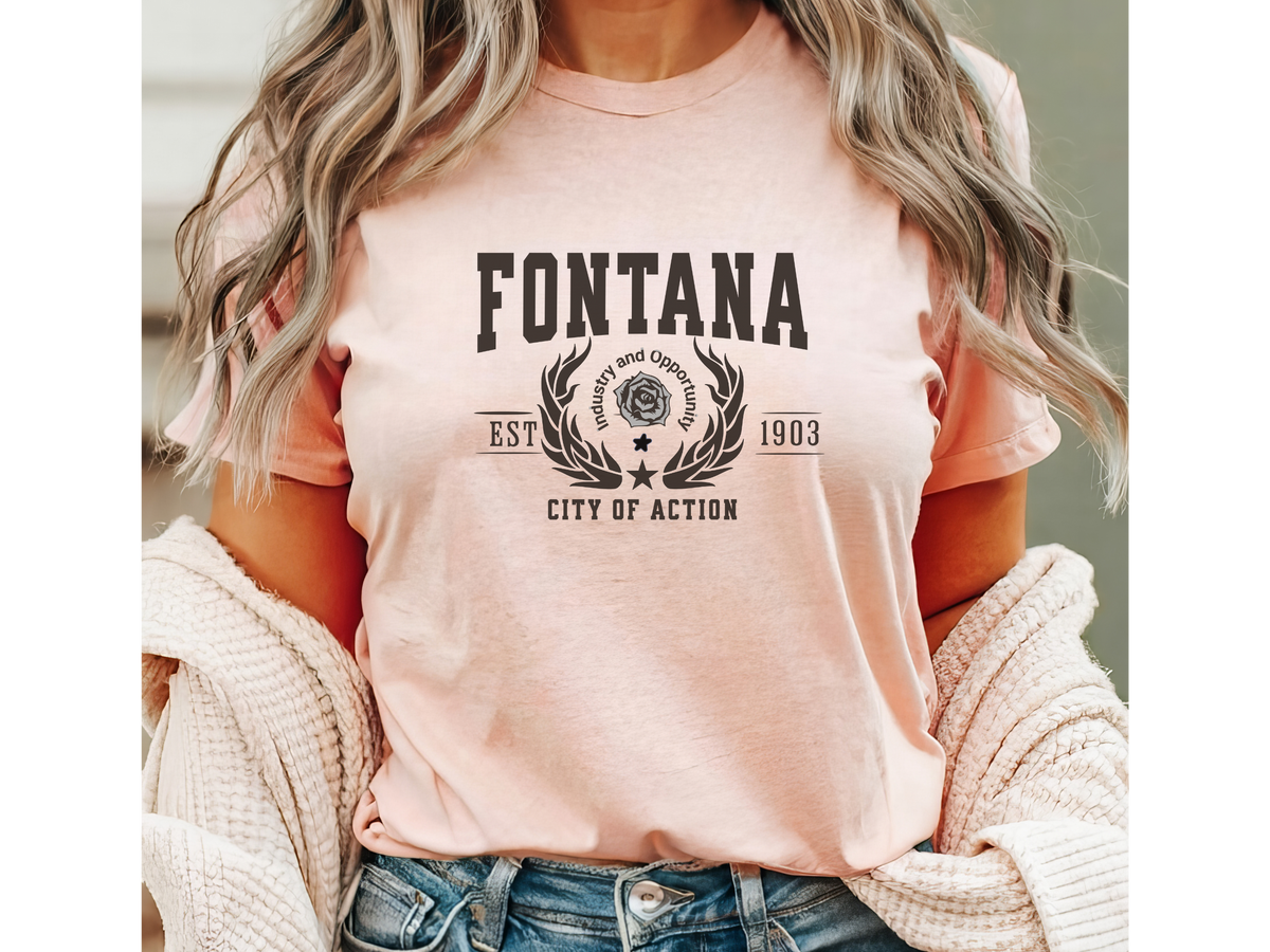 California City Legacy T-Shirt – Fontana Edition | "City of Action" Unisex Inland Empire Tee
